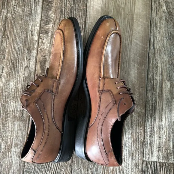 🌟Joseph Abboud 🌟Shoes Merrick 🌟Dress Cognac Oxford Lace Up Brown Mens Size, 10D
