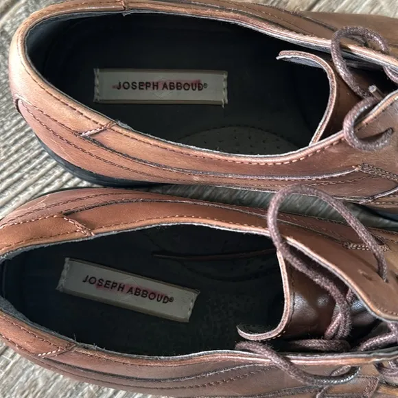 🌟Joseph Abboud 🌟Shoes Merrick 🌟Dress Cognac Oxford Lace Up Brown Mens Size, 10D