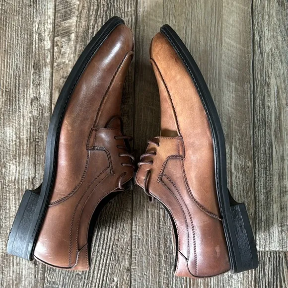 🌟Joseph Abboud 🌟Shoes Merrick 🌟Dress Cognac Oxford Lace Up Brown Mens Size, 10D