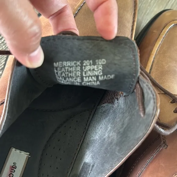🌟Joseph Abboud 🌟Shoes Merrick 🌟Dress Cognac Oxford Lace Up Brown Mens Size, 10D