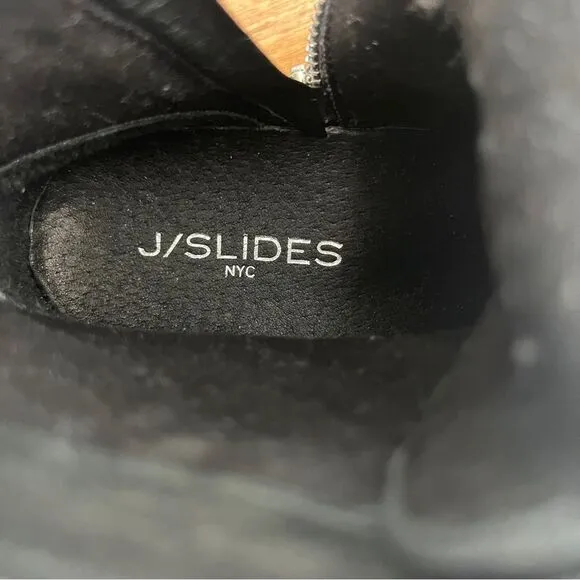 J/Slides NYC Studded High-Top Sneakers - Size 6