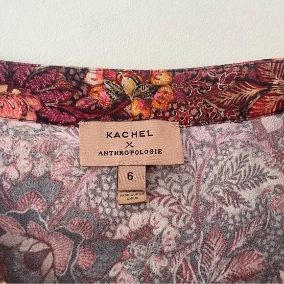 KACHEL x ANTHROPOLOGIE Sadie Floral Button Front Midi Skirt