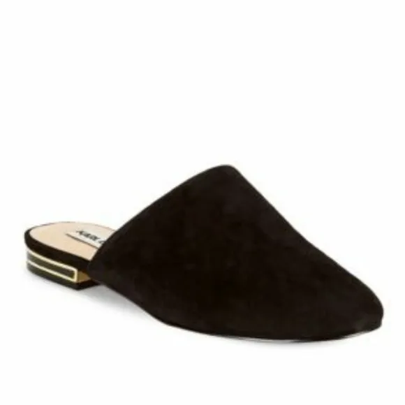 Karl Lagerfeld Royce Round Toe Suede Mules