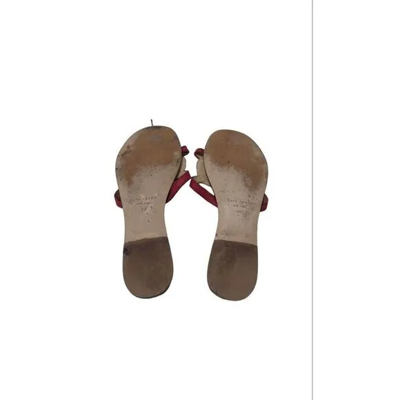 Kate Spade New York Womens Slides Sandals Blue Whale Leather Flat Open Toe 8M