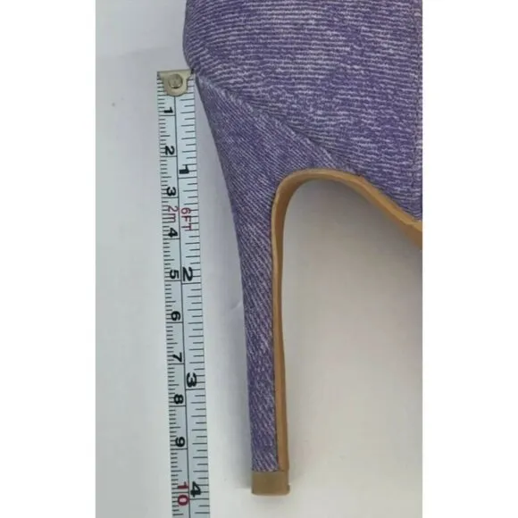 KAYLEEN / Net-26 / Purple / Rhinestone / Pointed-Toe High Heels / Elegant Formal
