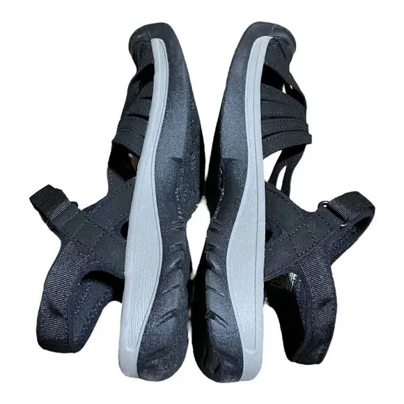 Keen Rose Slingback Sandals Shoes Black/Neutral Gray 1008783 Women's Size 9.5