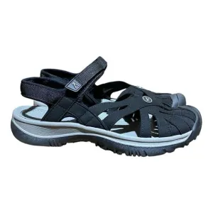 Keen Rose Slingback Sandals Shoes Black/Neutral Gray 1008783 Women's Size 9.5