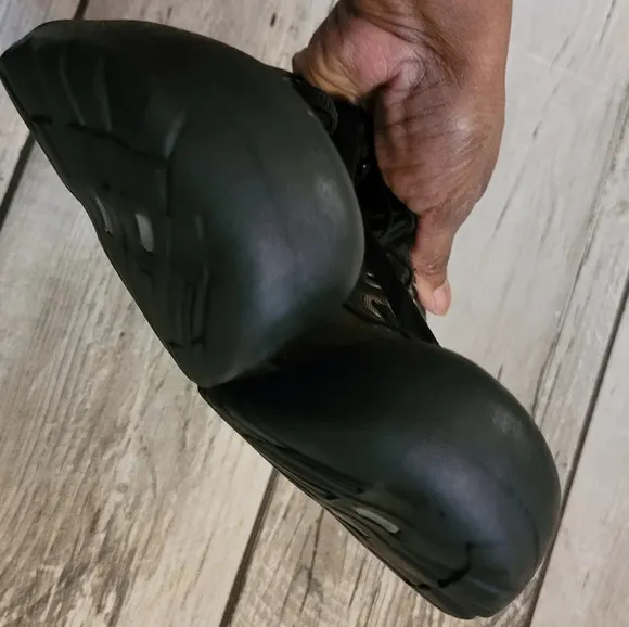 KEEN Toyah Women's 6.5 black gray waterproof leather lace-up outdoors shoes