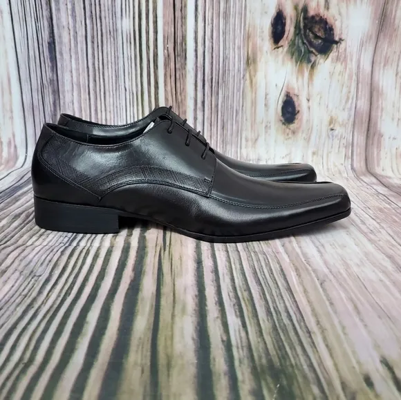 𝅺Kenneth Cole Black Leather Magic Place Oxfords