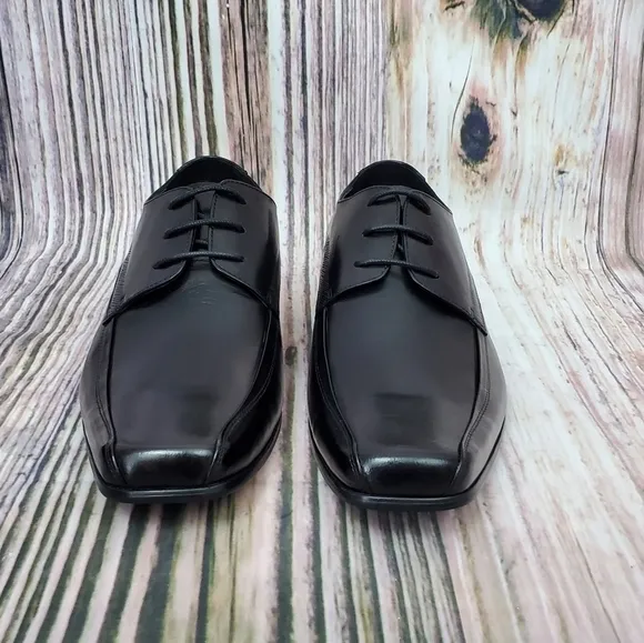 𝅺Kenneth Cole Black Leather Magic Place Oxfords