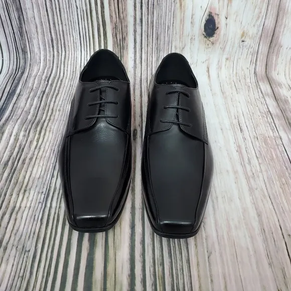 𝅺Kenneth Cole Black Leather Magic Place Oxfords