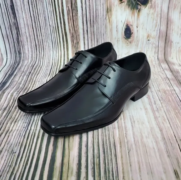 𝅺Kenneth Cole Black Leather Magic Place Oxfords