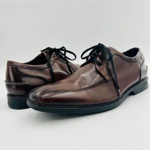 Kenneth Cole Reaction Get Busy Brown Leather Oxfords Size 11