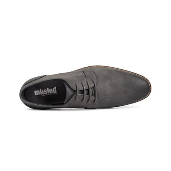 Kenneth Cole Reaction Unlisted Gray Curtis Blake Buke Dress Shoe Mens NEW 8M