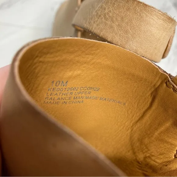 Kork Ease Darby Tan Leather Heeled Clog 10M