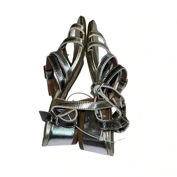 Kurt Geiger London Mini Piera Strappy Sandal Metal Size 2