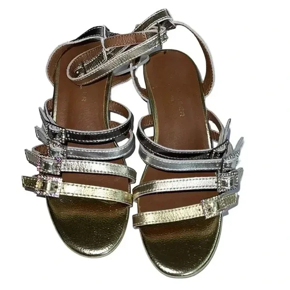 Kurt Geiger London Mini Piera Strappy Sandal Metal Size 2