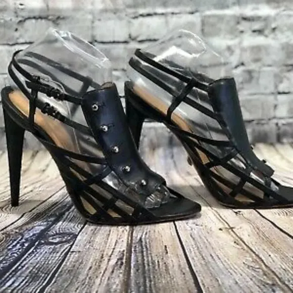 L.A.M.B Strappy ‎ Sandal Heels Taupe