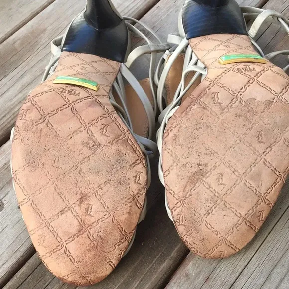 L.A.M.B Strappy ‎ Sandal Heels Taupe