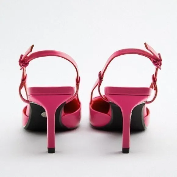 LAST ONE!!! VLTN INSPIRED!!! ZARA Pointed Toe Leather Heels