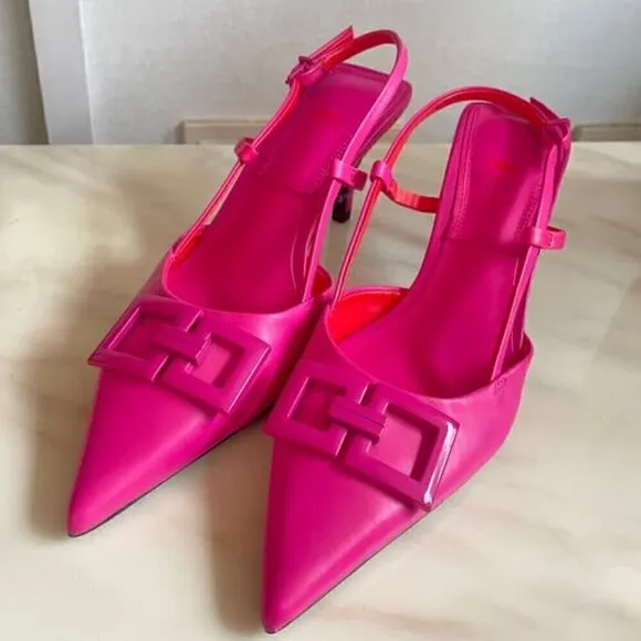 LAST ONE!!! VLTN INSPIRED!!! ZARA Pointed Toe Leather Heels