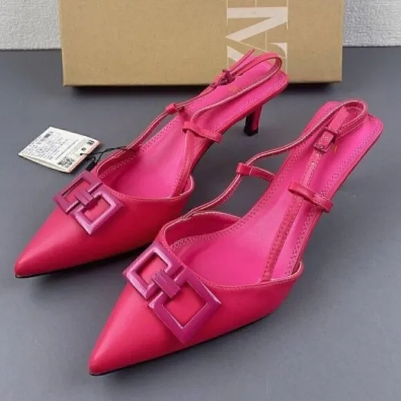 LAST ONE!!! VLTN INSPIRED!!! ZARA Pointed Toe Leather Heels