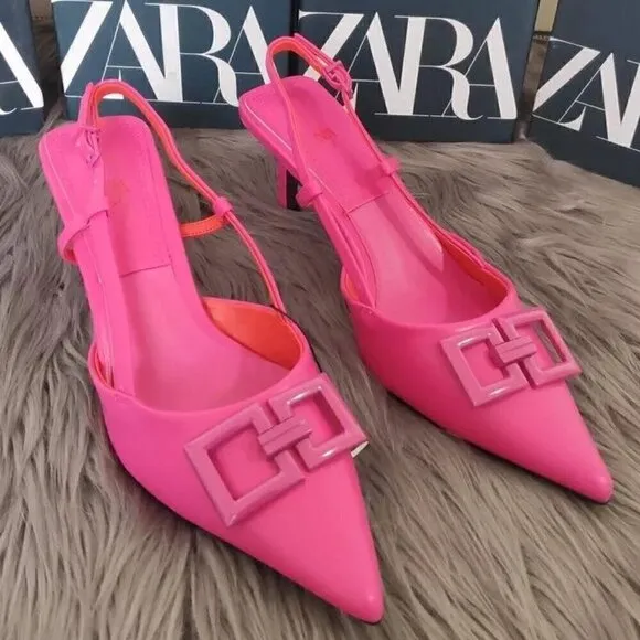 LAST ONE!!! VLTN INSPIRED!!! ZARA Pointed Toe Leather Heels
