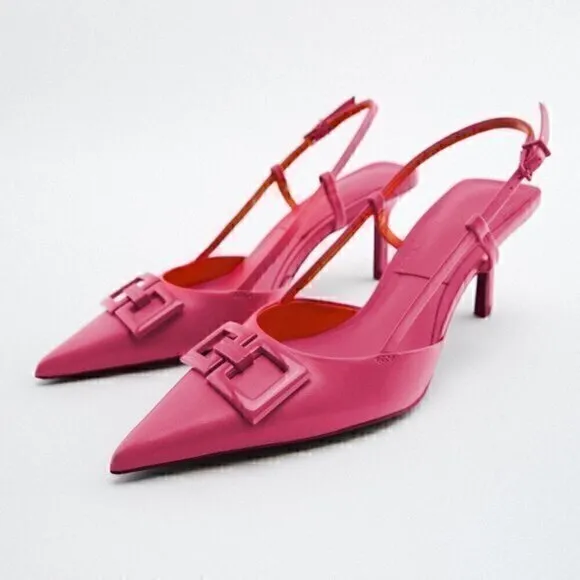 LAST ONE!!! VLTN INSPIRED!!! ZARA Pointed Toe Leather Heels