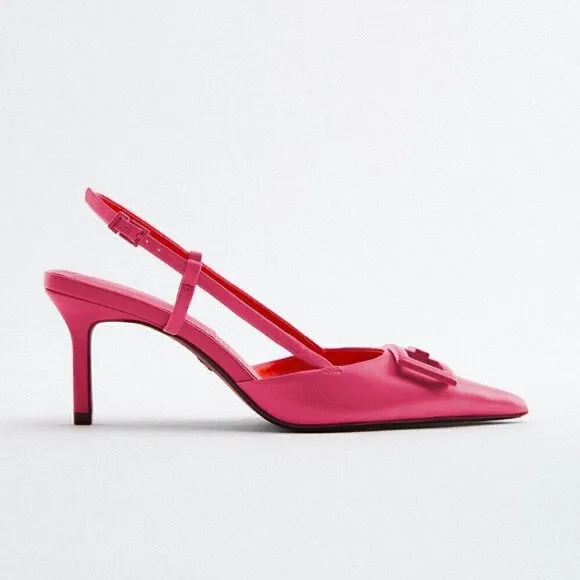 LAST ONE!!! VLTN INSPIRED!!! ZARA Pointed Toe Leather Heels