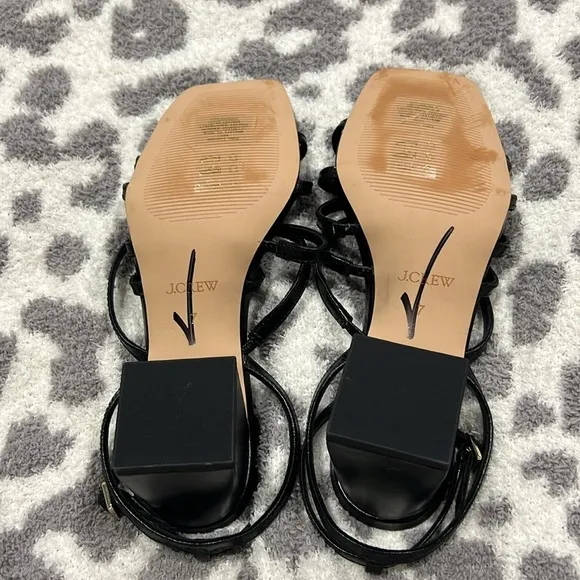 Layne strappy-sandal heels in leather