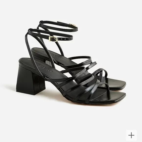 Layne strappy-sandal heels in leather