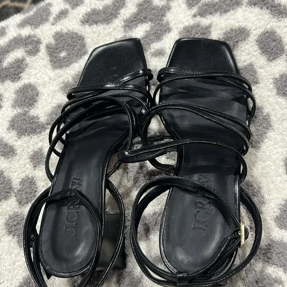 Layne strappy-sandal heels in leather