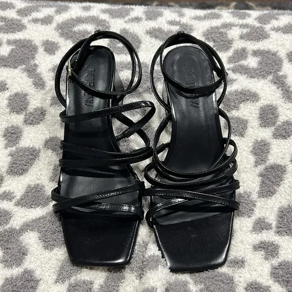 Layne strappy-sandal heels in leather
