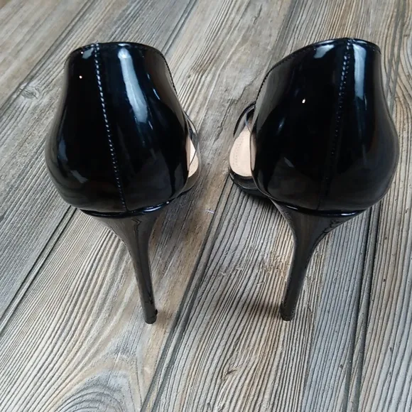 Liliana Black / Clear Pointed Closed Toe High Heels