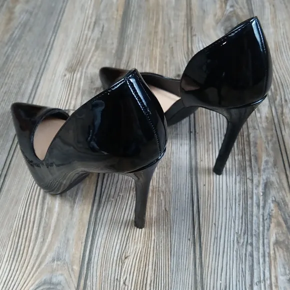 Liliana Black / Clear Pointed Closed Toe High Heels