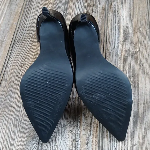 Liliana Black / Clear Pointed Closed Toe High Heels
