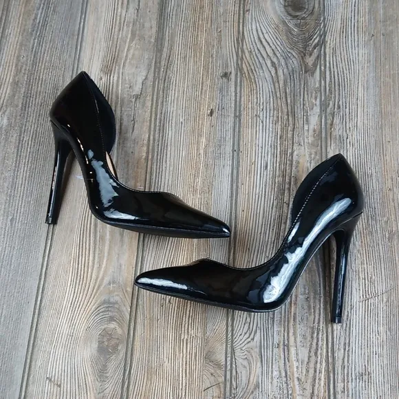 Liliana Black / Clear Pointed Closed Toe High Heels