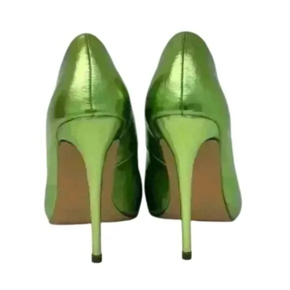 LILIANA / Kimye-99 / Metallic Green / Pointed-Toe High / Heels / Stilettos Women