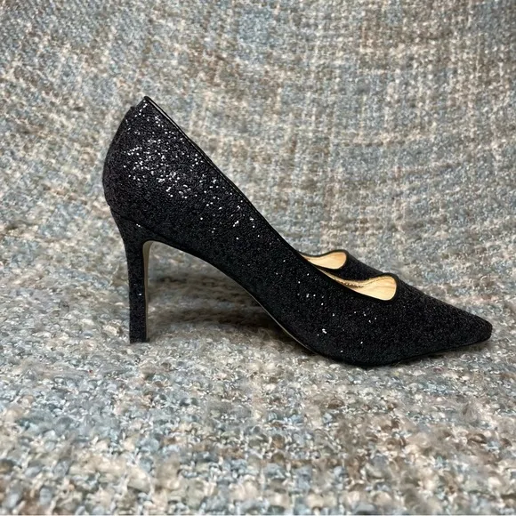 Lilly Pulitzer Margot Glitter Pump in Onyx