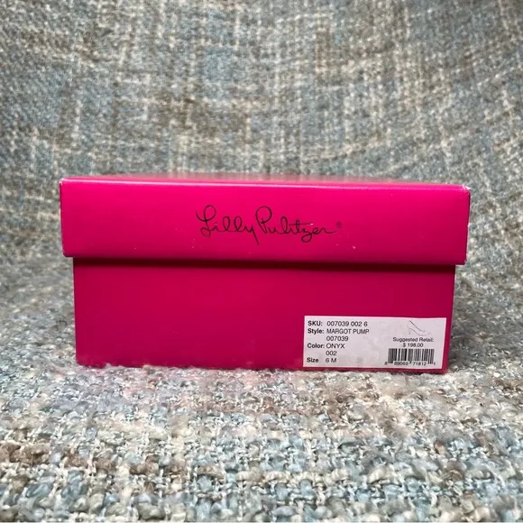 Lilly Pulitzer Margot Glitter Pump in Onyx