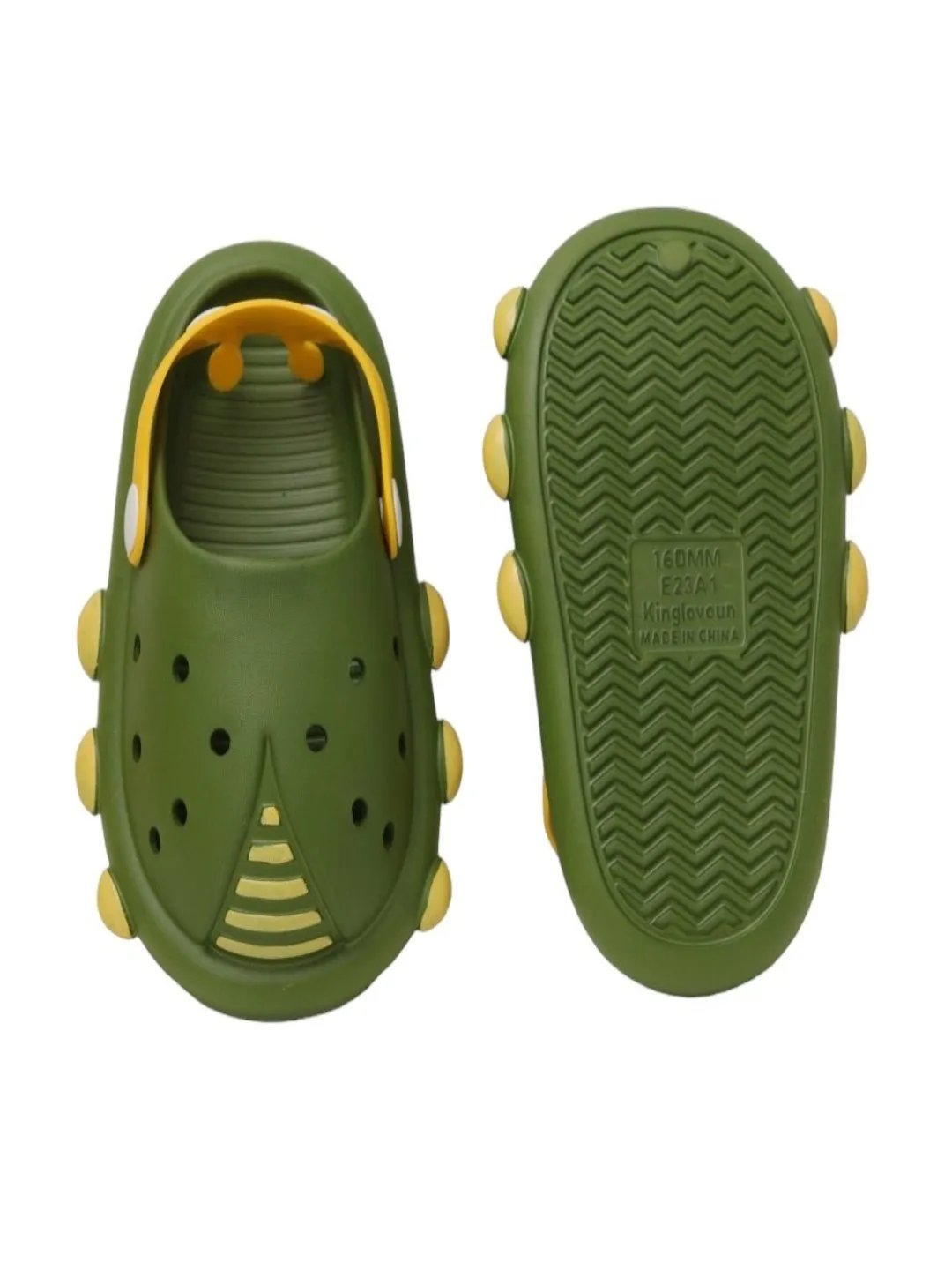 Little Explorer's Green Ladybug Clogs - Adventure with Every Step!