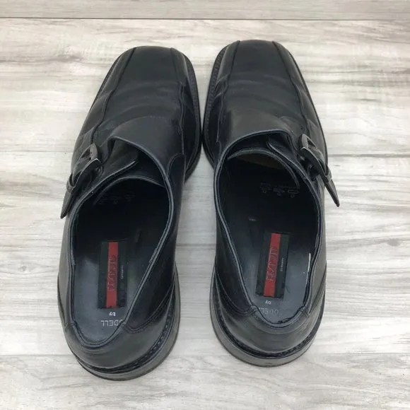 Lloyd Oxford Mens 12.5 Odell Black Leather Monk Strap Dress Shoes