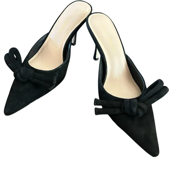 Loeffler Randall Amyra Suede Closed Pointed Toe Mules NEW Size 7