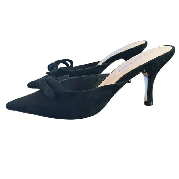 Loeffler Randall Amyra Suede Closed Pointed Toe Mules NEW Size 7