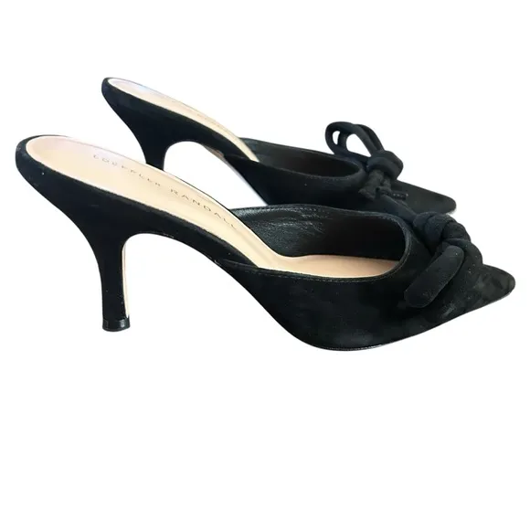 Loeffler Randall Amyra Suede Closed Pointed Toe Mules NEW Size 7