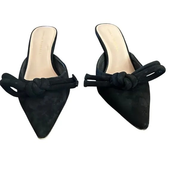 Loeffler Randall Amyra Suede Closed Pointed Toe Mules NEW Size 7