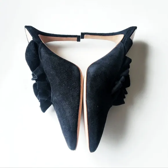 Loeffler Randall Langley - Black Suade Heels Women's Size 5
