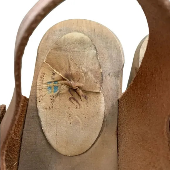 Lotta From Stockholm Classic Heeled Tan Clogs