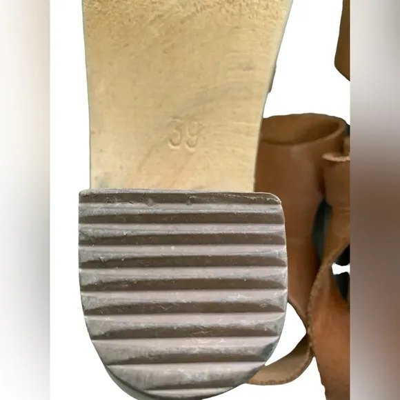 Lotta From Stockholm Classic Heeled Tan Clogs
