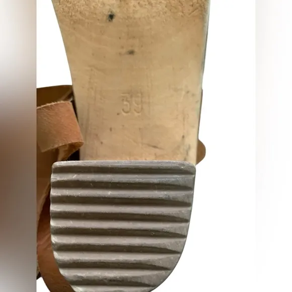 Lotta From Stockholm Classic Heeled Tan Clogs